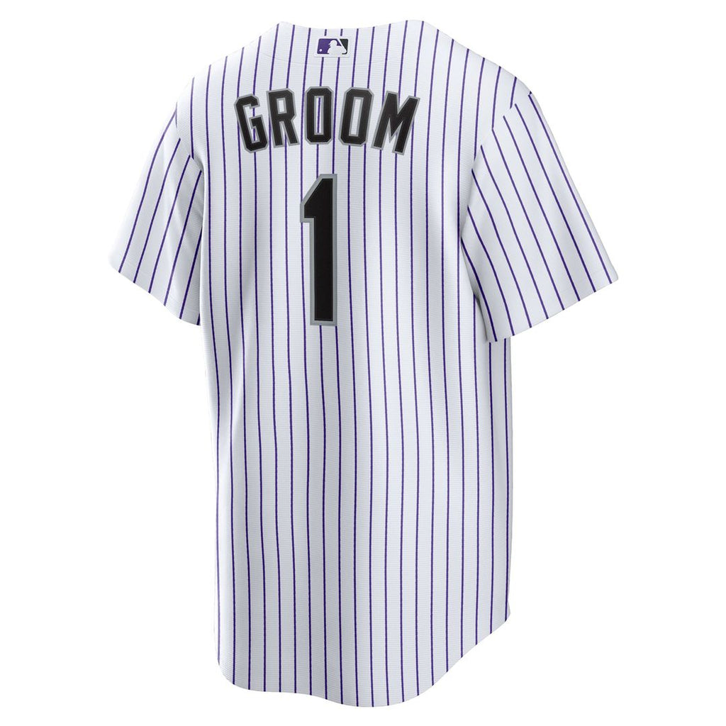 Colorado Rockies | Nike White #1 Groom Home Replica Jersey