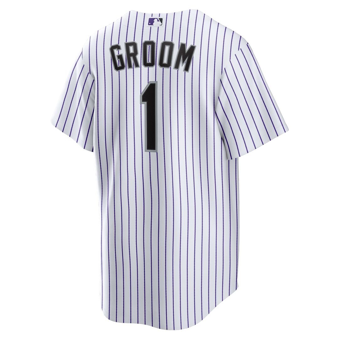 Colorado Rockies | Nike White #1 Groom Home Replica Jersey