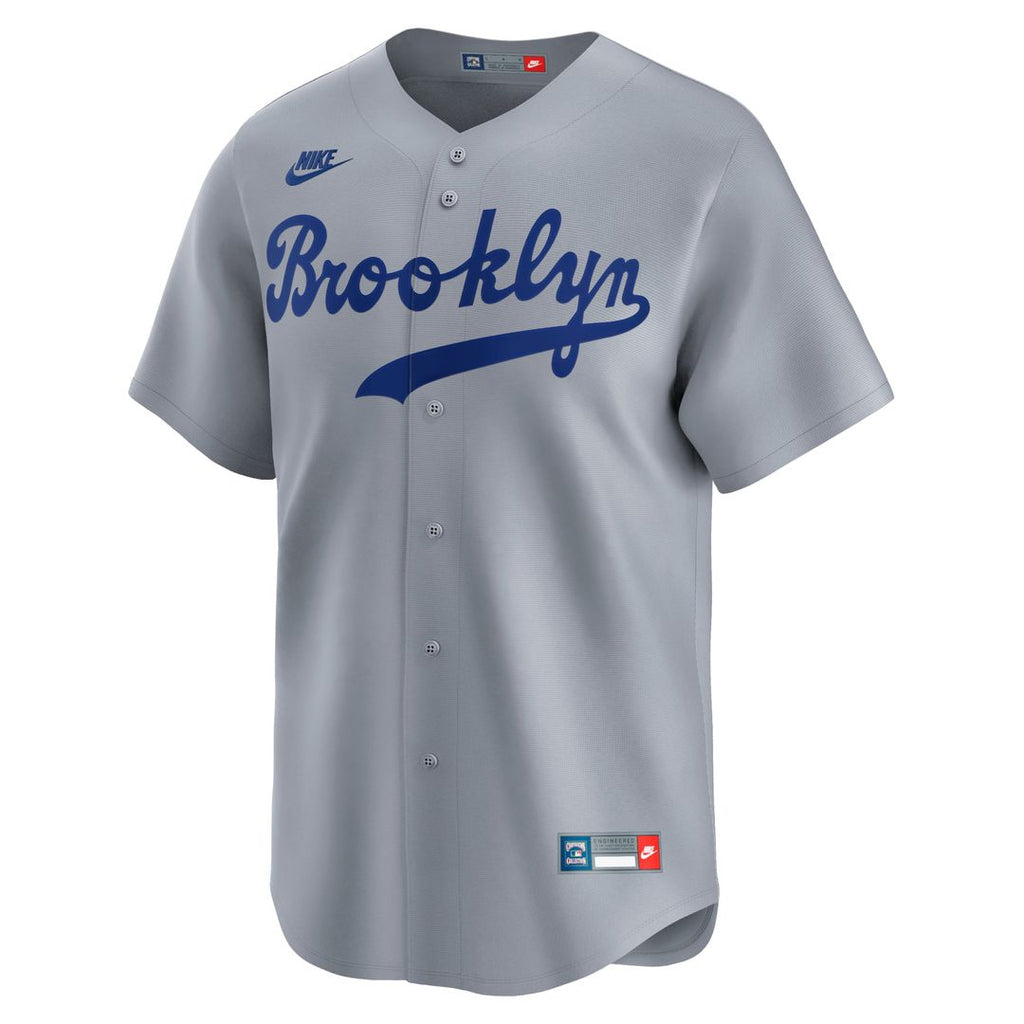 Brooklyn Dodgers Jackie Robinson | Nike White Throwback Cooperstown Collection Limited Jersey
