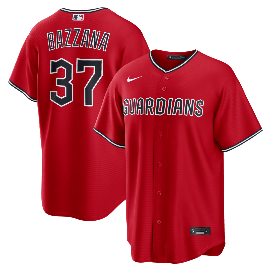 Cleveland Guardians Travis Bazzana | Nike Red Alternate Replica Jersey