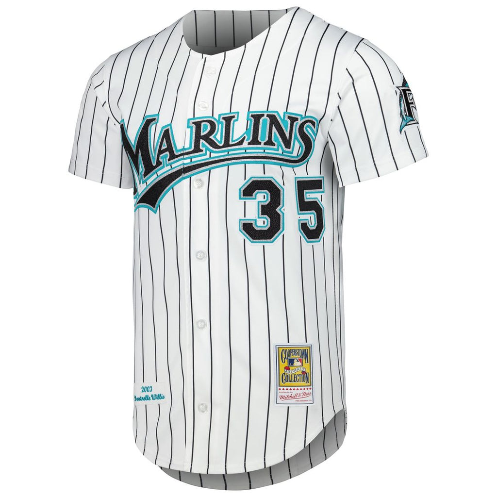 Florida Marlins Dontrelle Willis | Mitchell & Ness White Cooperstown Collection Authentic Jersey