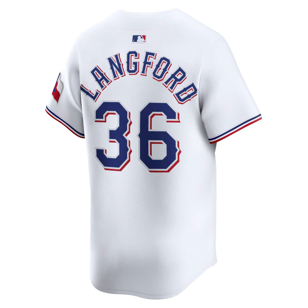 Texas Rangers Wyatt Langford | Nike White Home Limited Player Jersey