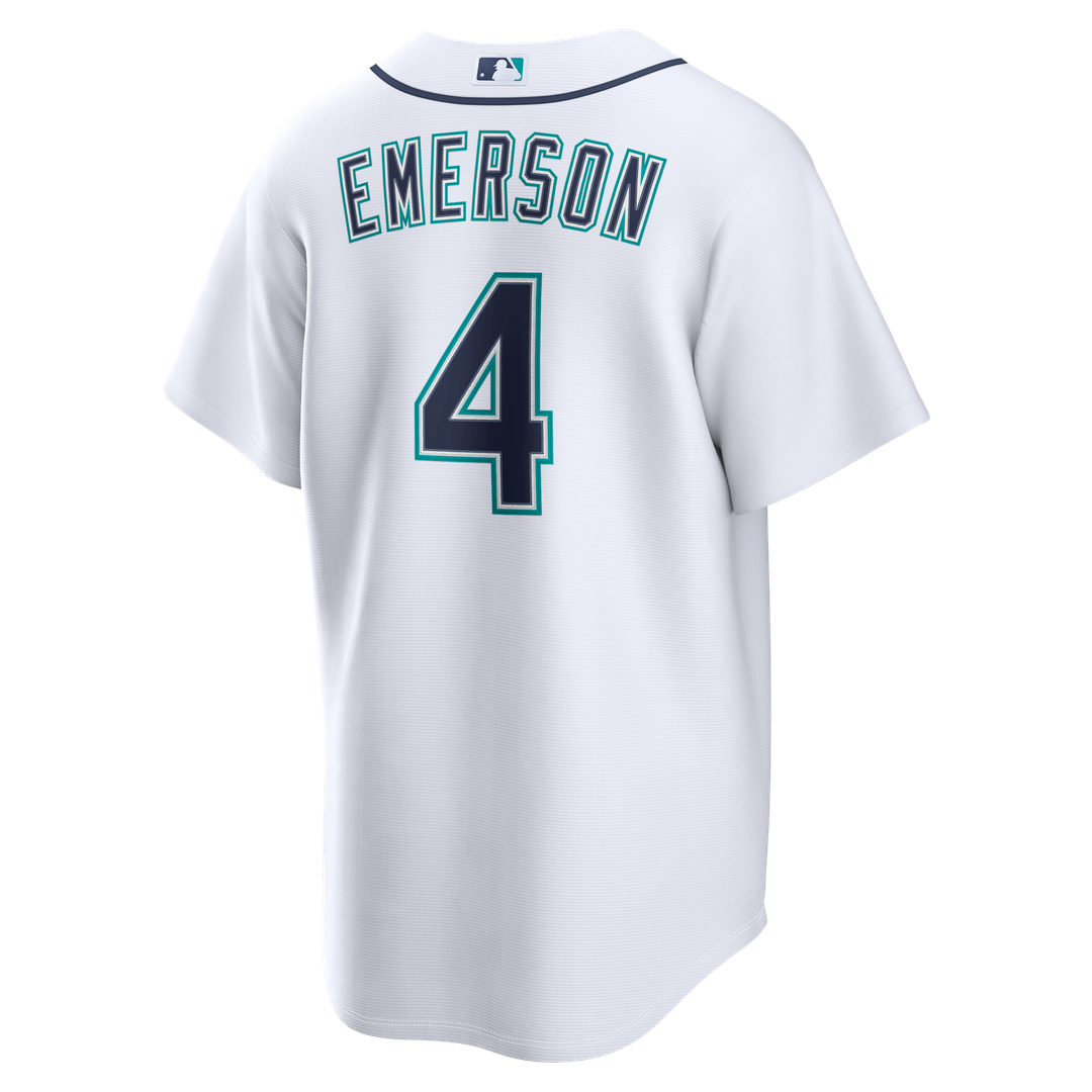 Seattle Mariners Colt Emerson | Nike White Home Replica Jersey