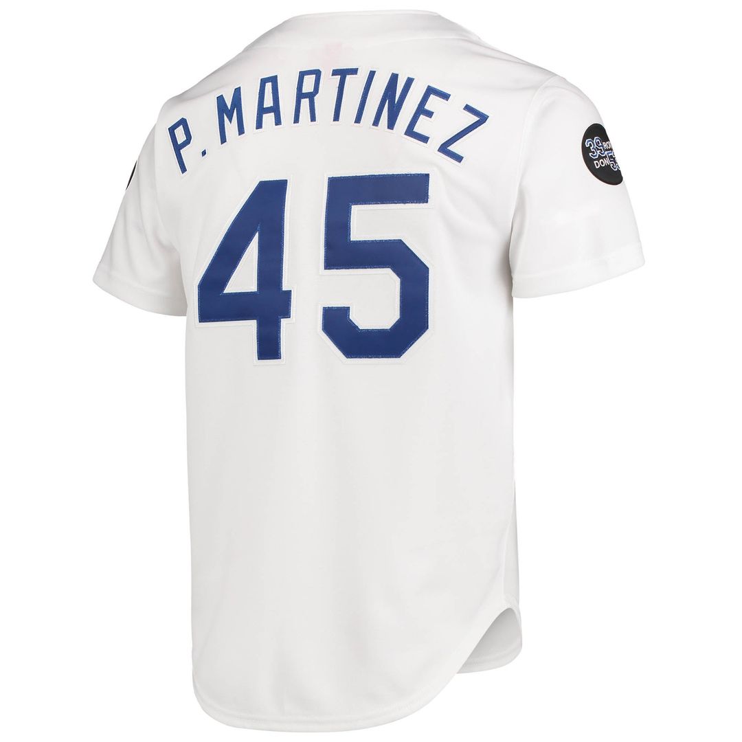 Los Angeles Dodgers Pedro Martinez | Mitchell & Ness White 1993 Cooperstown Collection Home Authentic Jersey