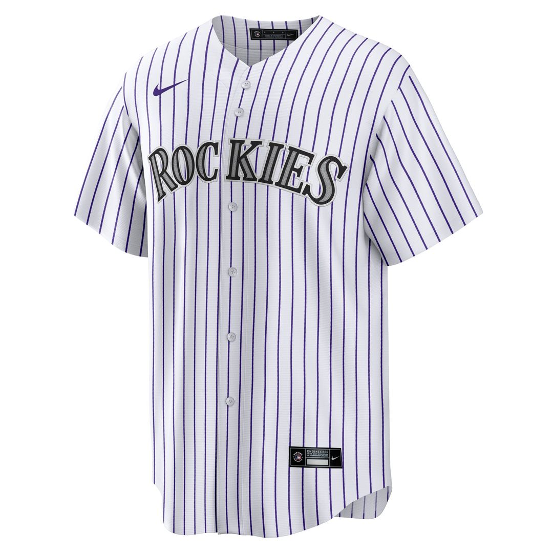 Colorado Rockies Jordan Beck | Nike White Home Replica Jersey