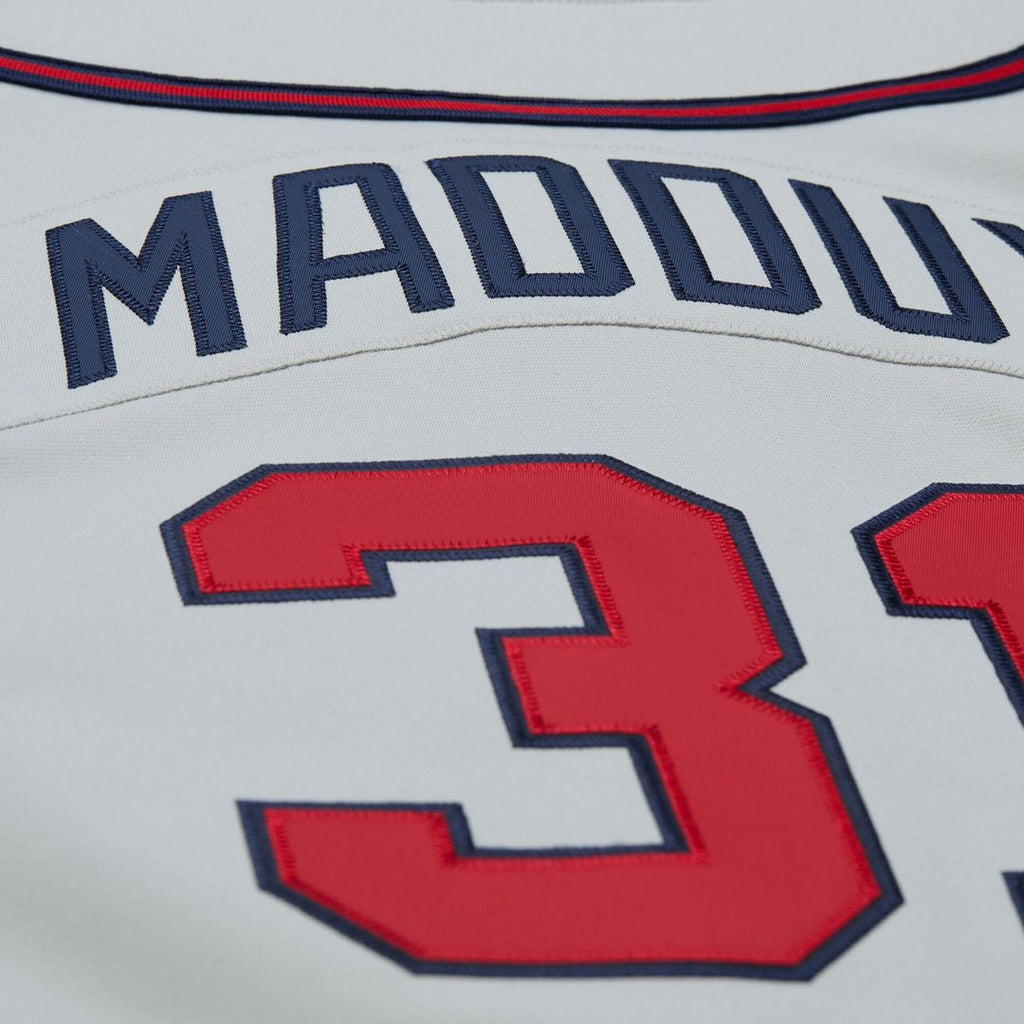Atlanta Braves Greg Maddux | Mitchell & Ness Gray 1995 Throwback Authentic Jersey