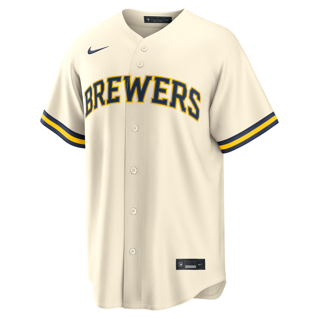 Milwaukee Brewers Christian Yelich | Nike Cream Home Replica Jersey
