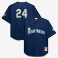 Seattle Mariners | Mitchell & Ness Navy Big & Tall Cooperstown Collection Mesh Batting Practice Jersey