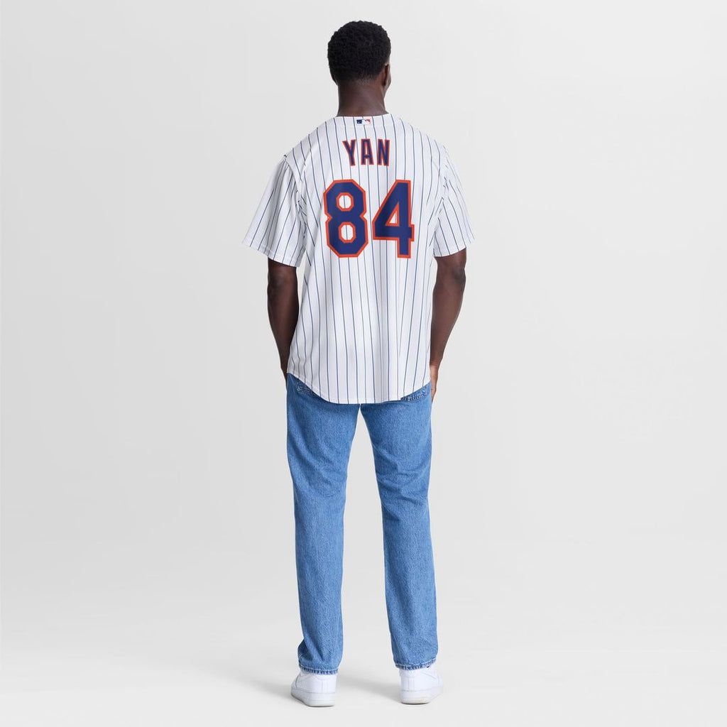New York Mets Jefry Yan | Nike White Home Replica Jersey