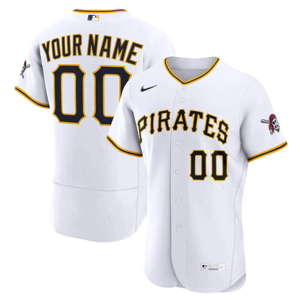 Pittsburgh Pirates | Nike White Home Authentic Custom Jersey