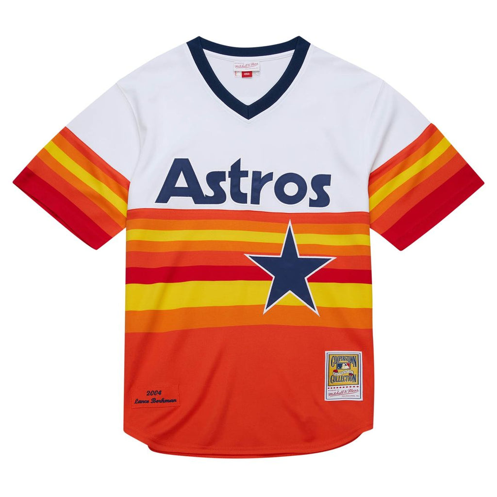 Houston Astros Lance Berkman | Mitchell & Ness White 2004 Cooperstown Collection Authentic Throwback Jersey