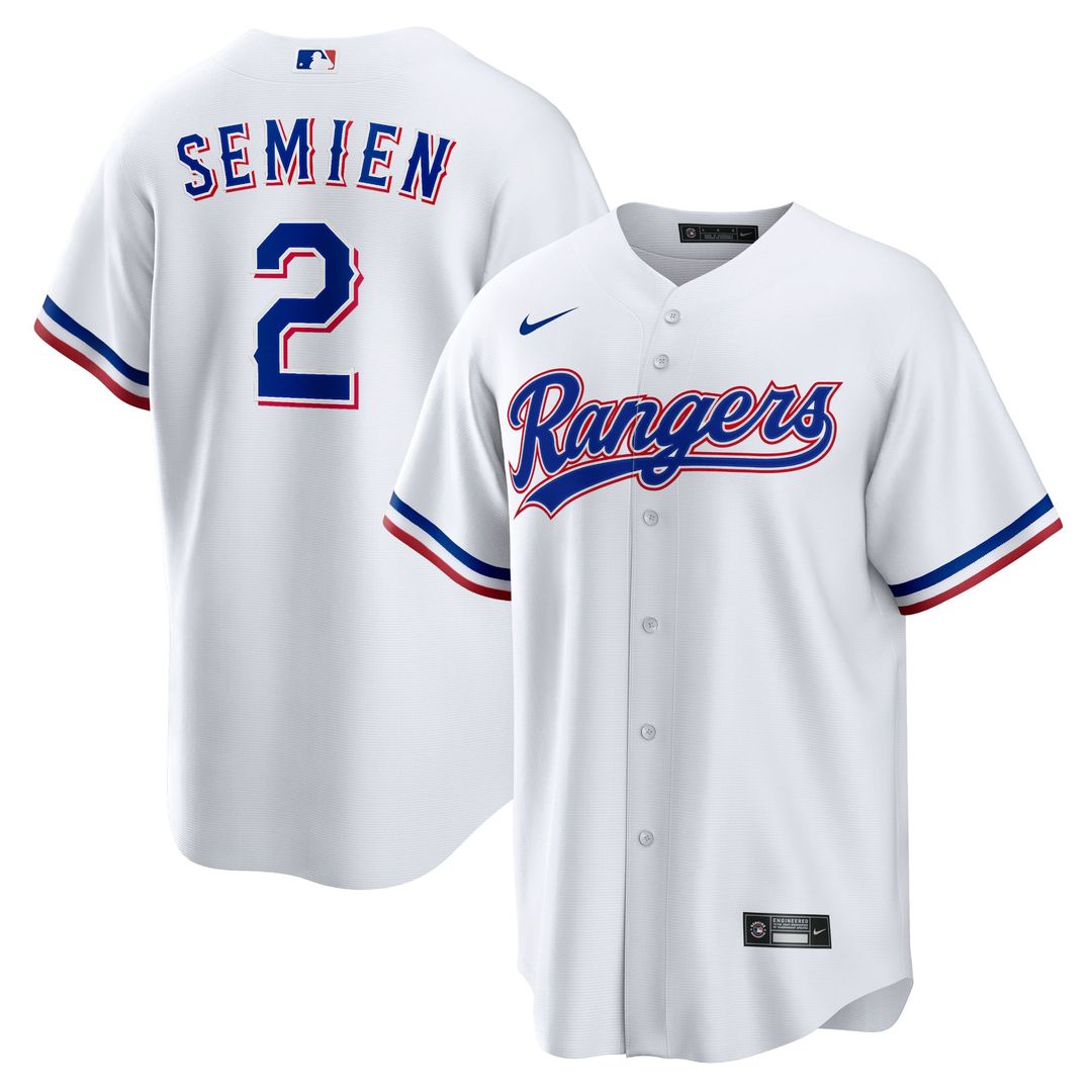 Texas Rangers Marcus Semien | Nike White Home Replica Player Jersey